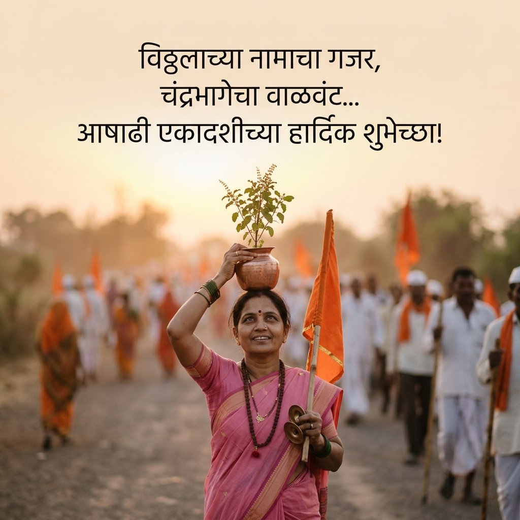 Ashadhi Ekadashi Wishes in Marathi