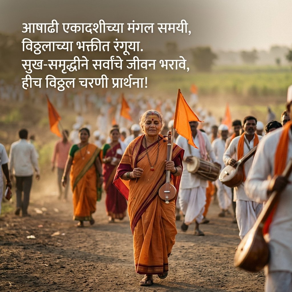 Ashadhi Ekadashi Wishes in Marathi