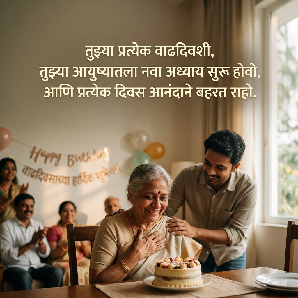 Birthday Greetings in Marathi
