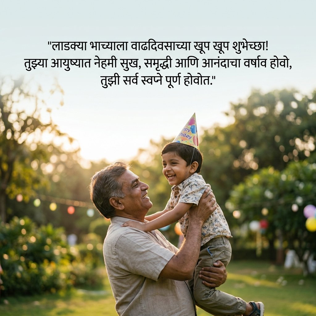 Birthday Wishes for Bhacha in Marathi