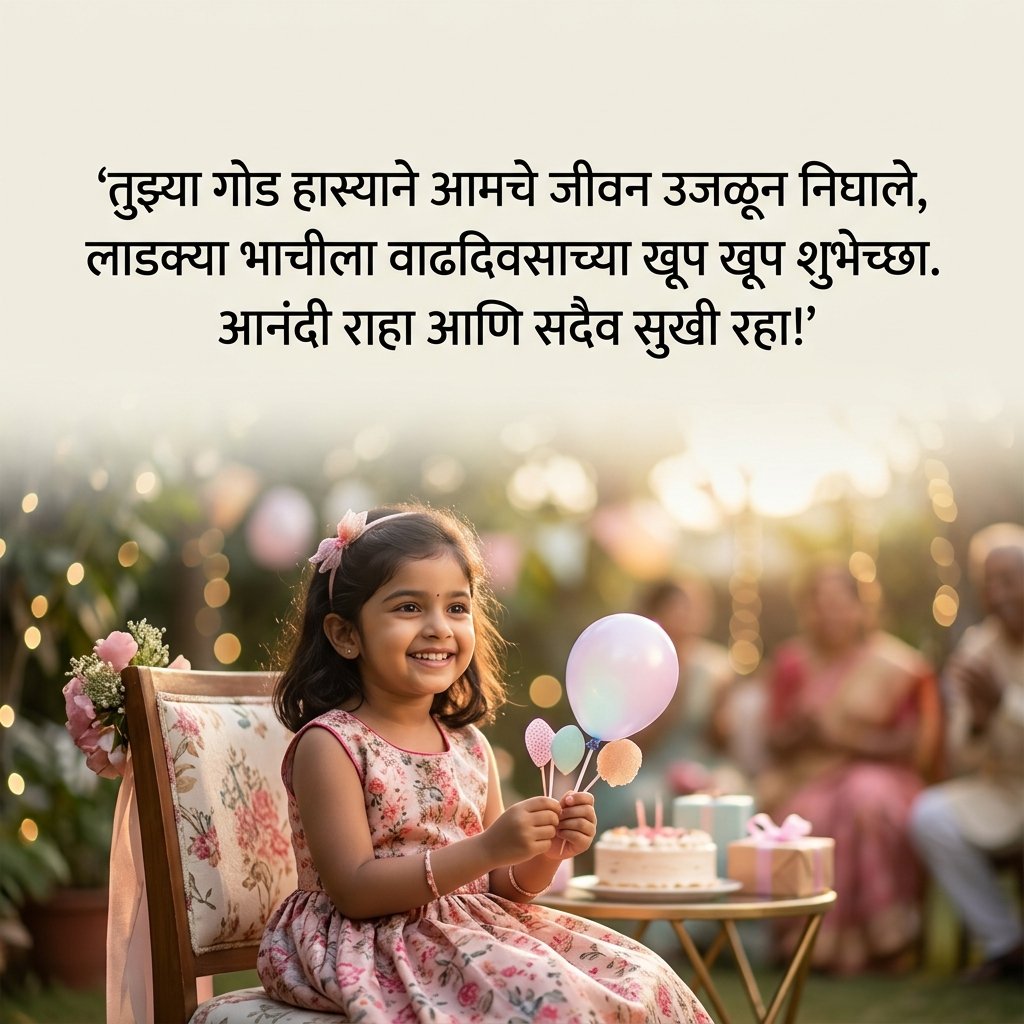 Birthday Wishes for Bhachi in Marathi