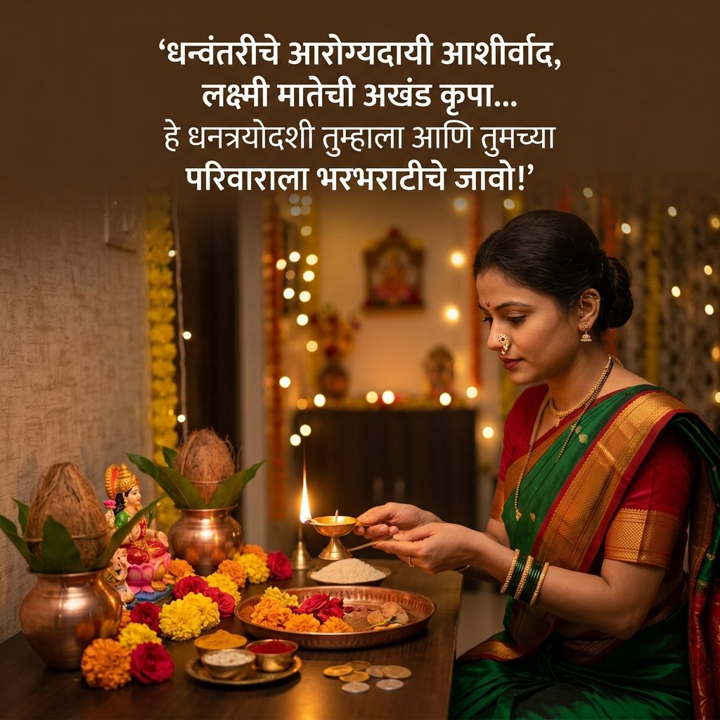 Dhanteras Wishes in Marathi 