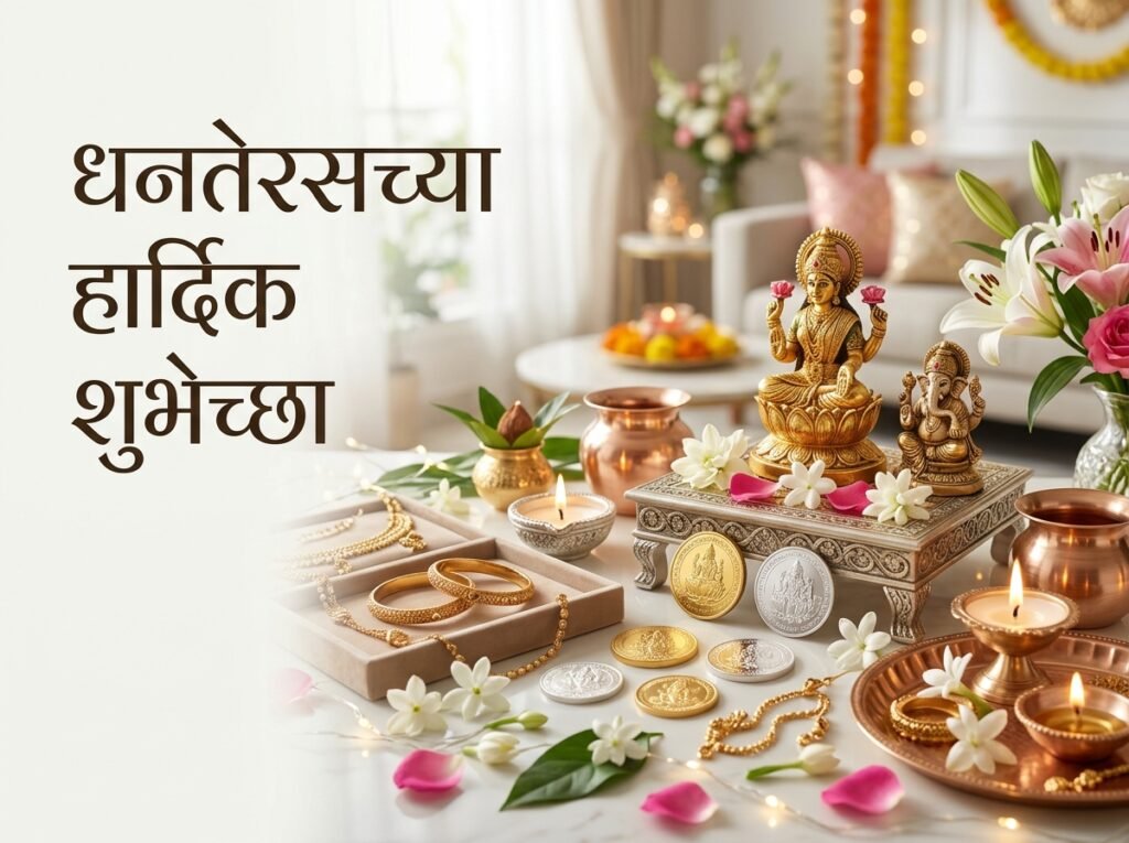 Dhanteras Wishes in Marathi