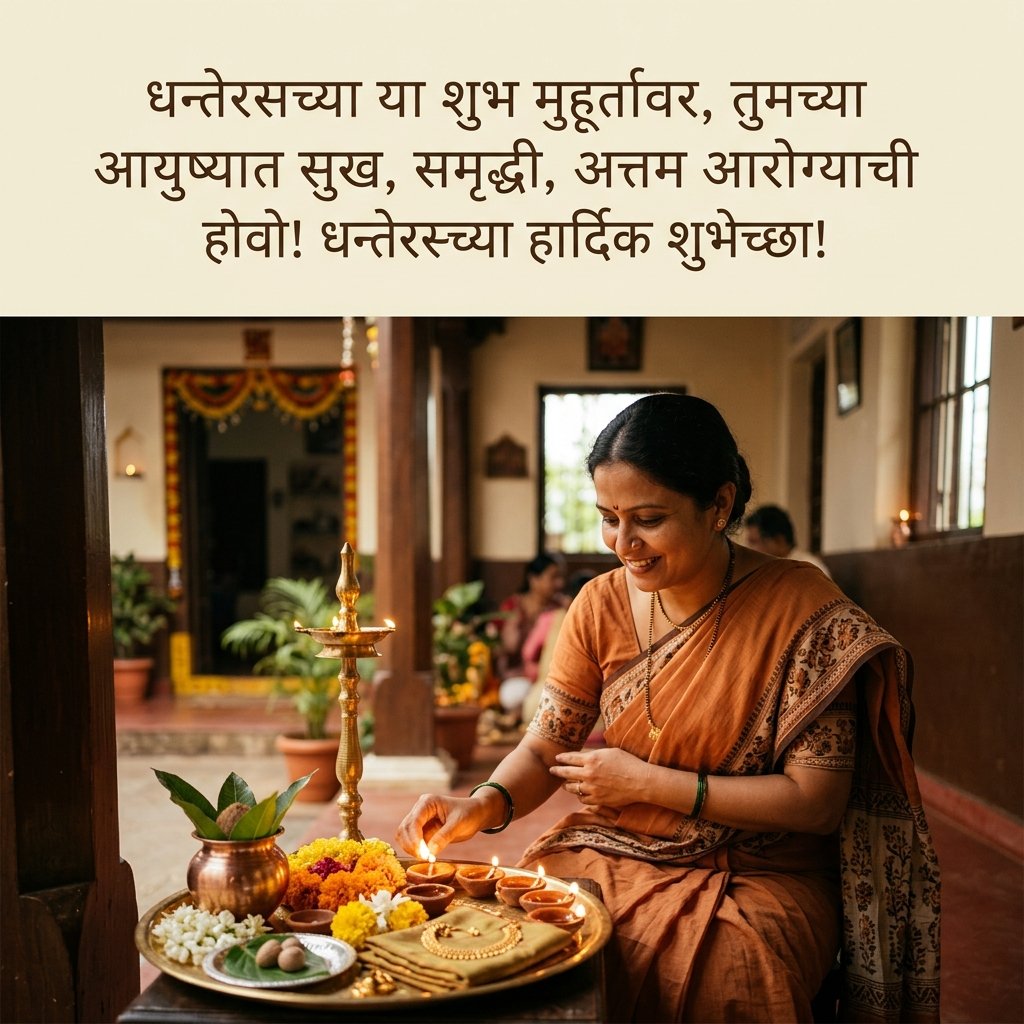Dhanteras Wishes in Marathi 