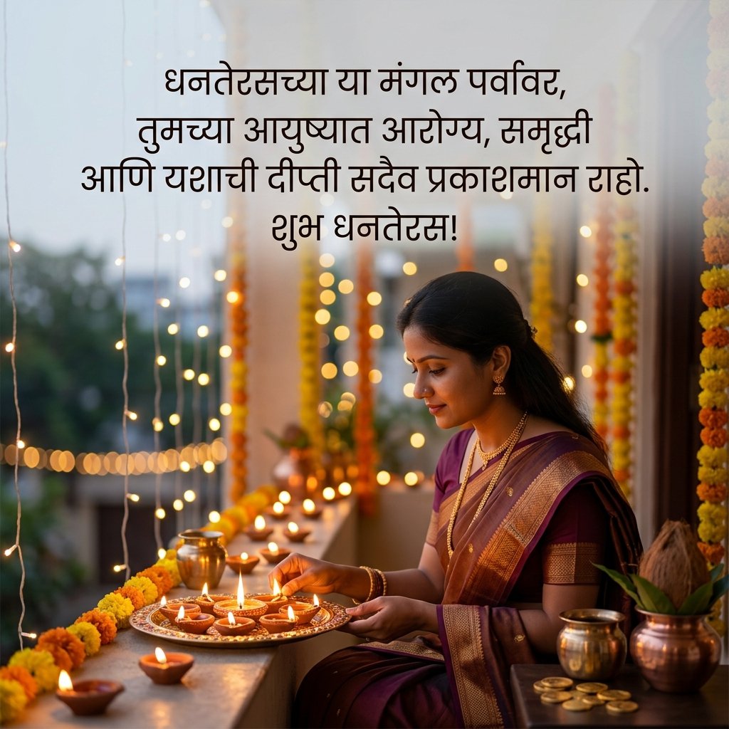 Dhanteras Wishes in Marathi 