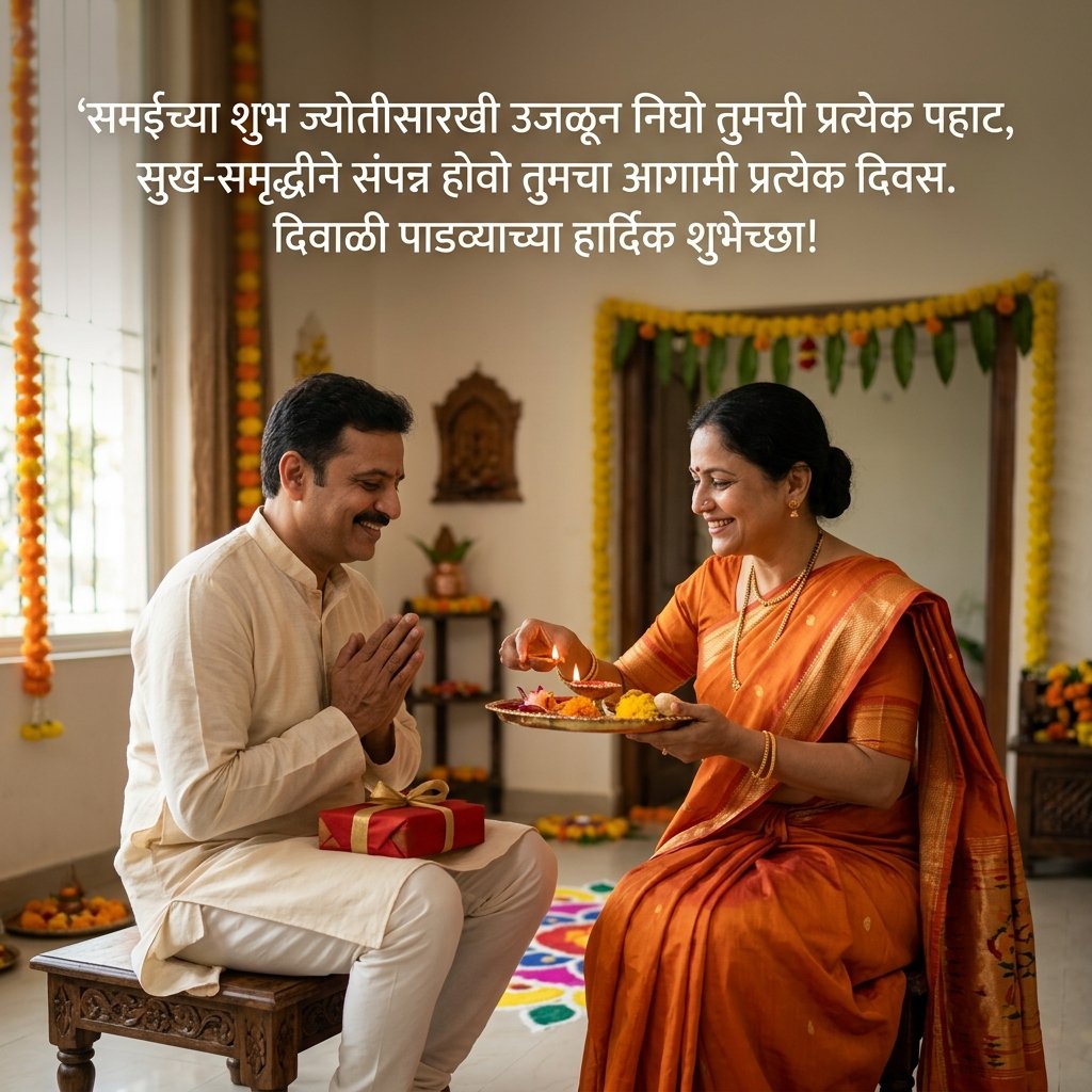 Diwali Padwa Wishes Marathi