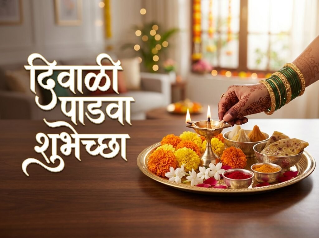 Diwali Padwa Wishes Marathi