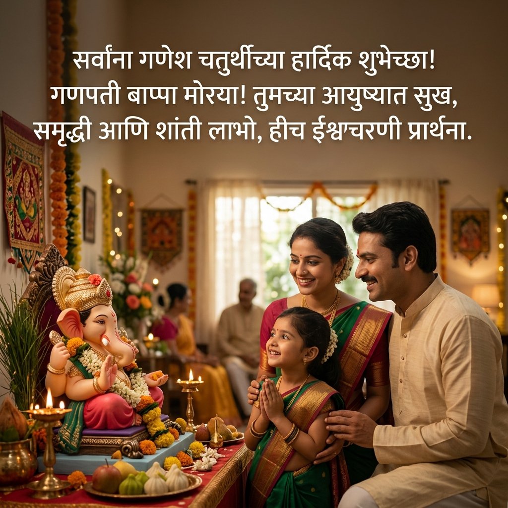 Ganesh Chaturthi Wishes in Marathi