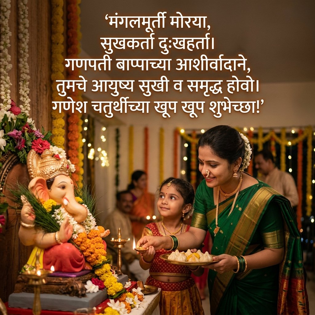 Ganesh Chaturthi Wishes in Marathi