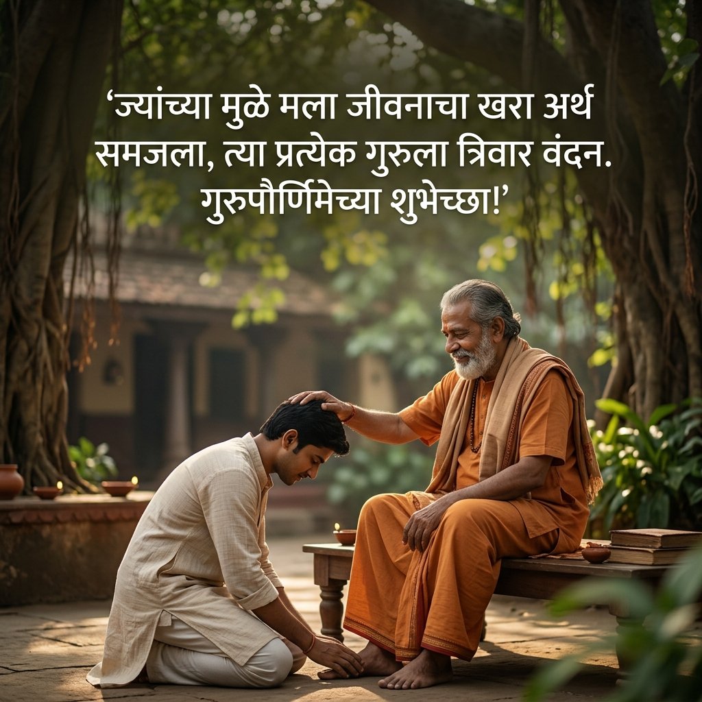 Guru Purnima Wishes in Marathi