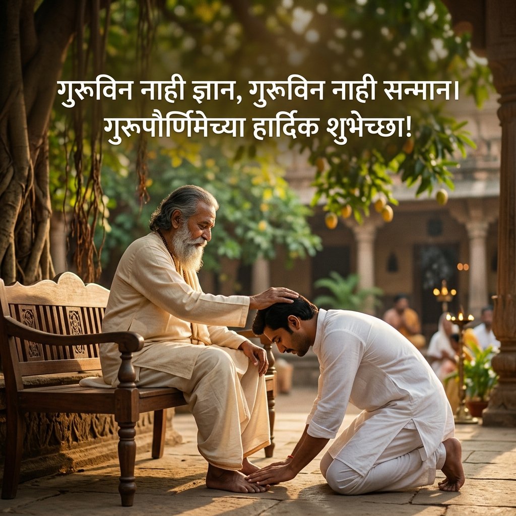 Guru Purnima Wishes in Marathi