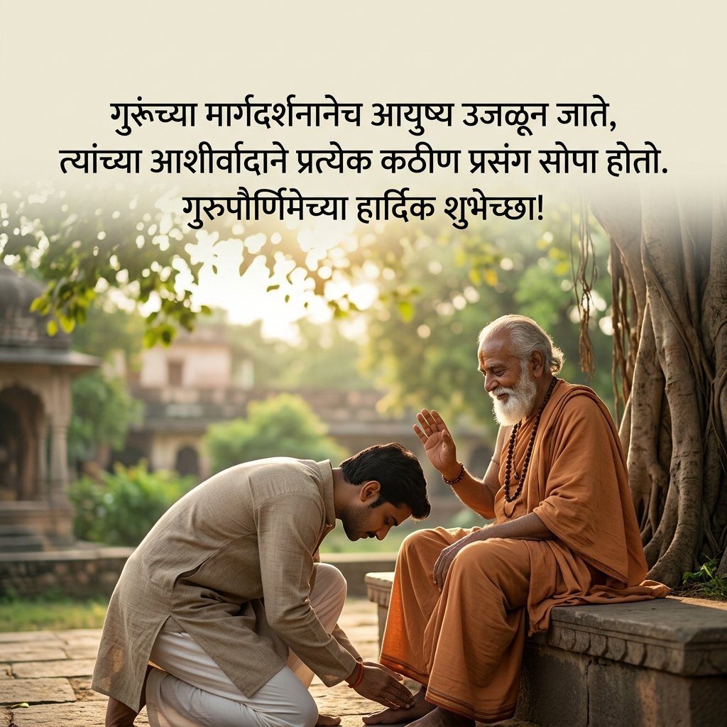 Guru Purnima Wishes in Marathi