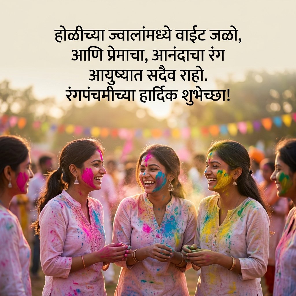 Holi Wishes in Marathi