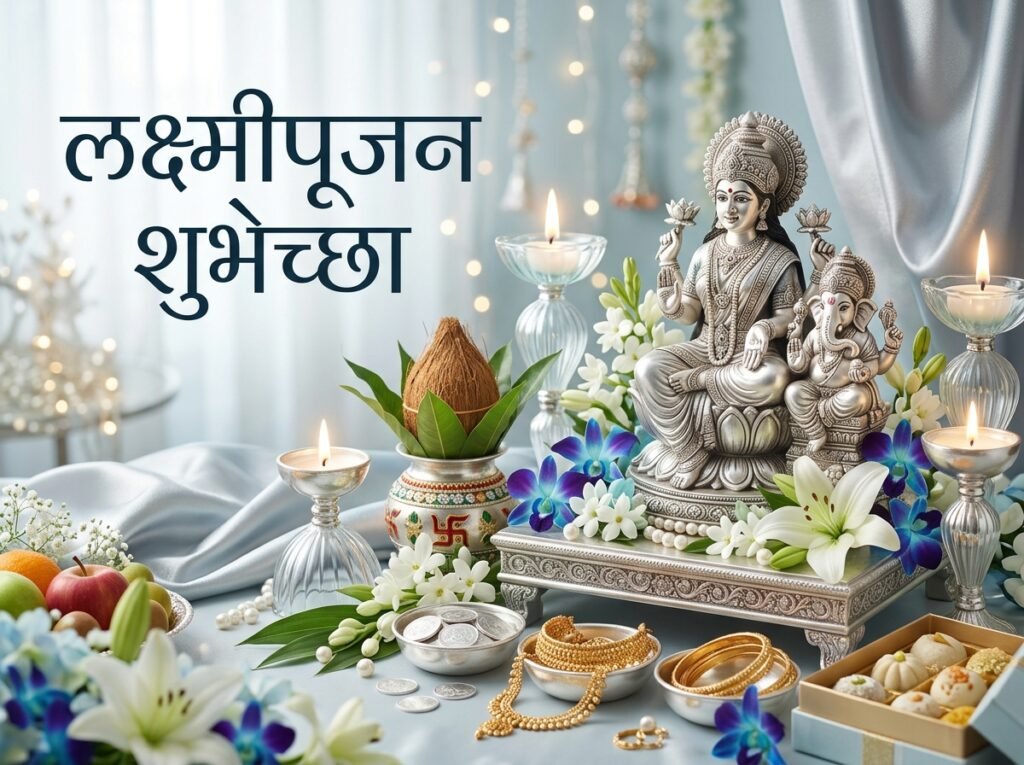 Laxmi Pujan Wishes in Marathi