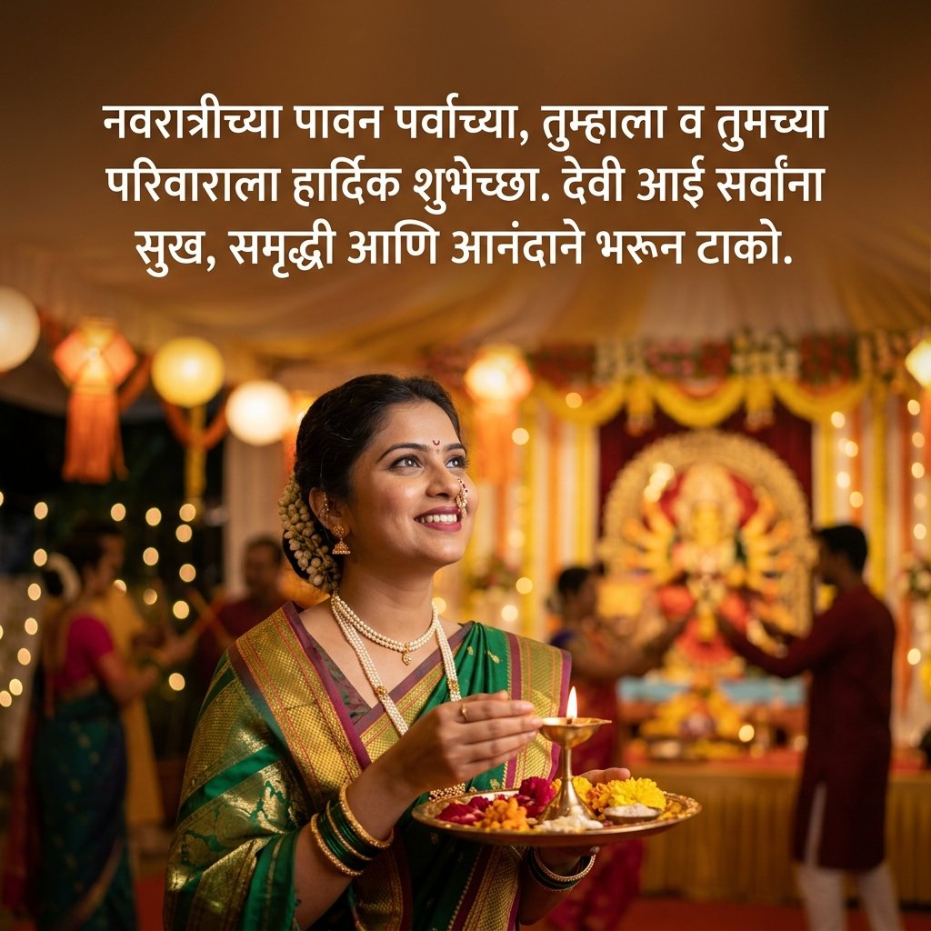 Navratri Wishes in Marathi