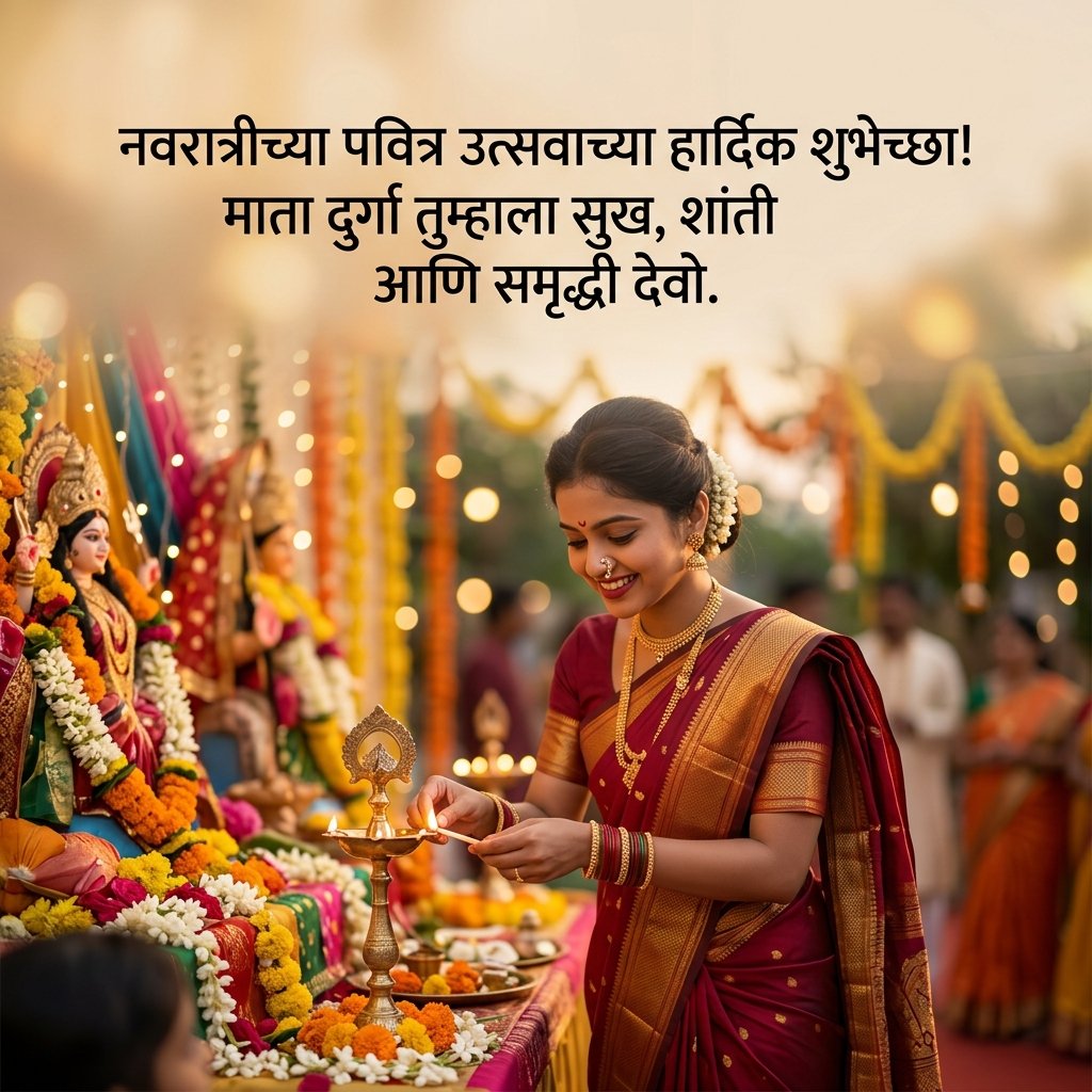 Navratri Wishes in Marathi