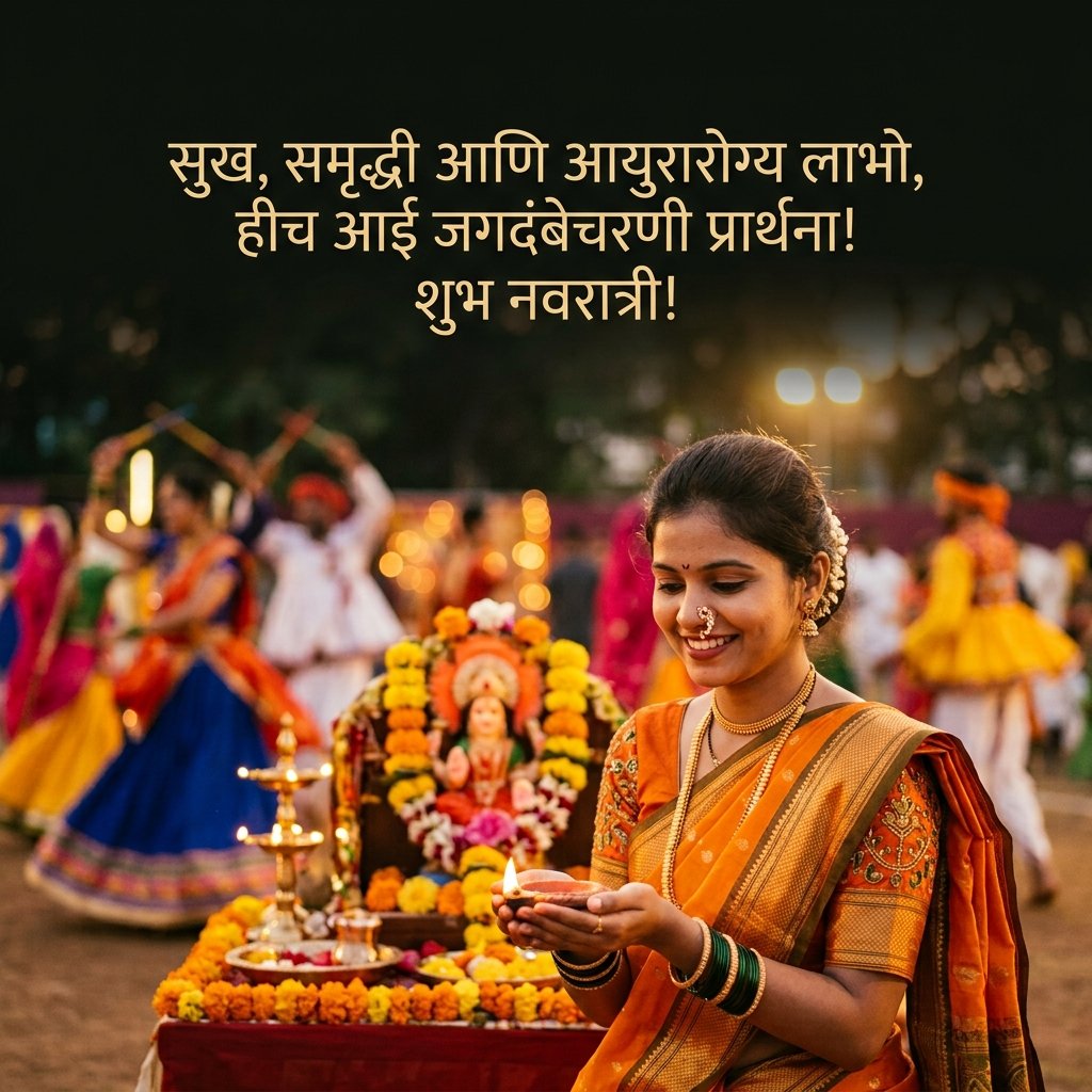 Navratri Wishes in Marathi