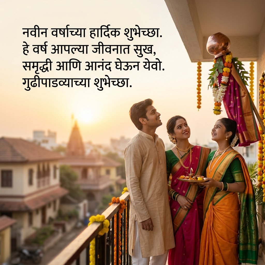 New Year Wishes in Marathi