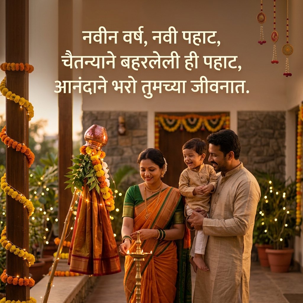 New Year Wishes in Marathi