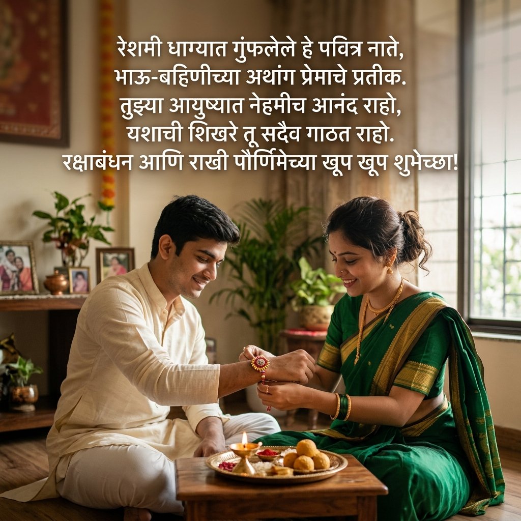 Raksha Bandhan Wishes Marathi