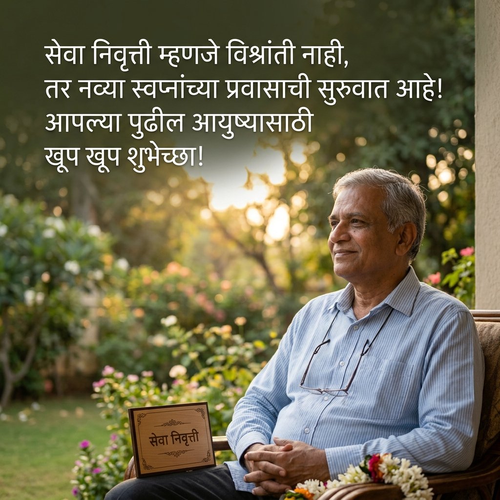 Retirement Wishes in Marathi