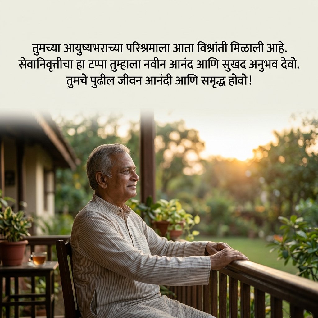 Retirement Wishes in Marathi